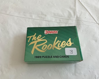1989 Donruss Factory-Sealed Flip-Top Box of 56 Baseball Cards - “The Rookies” - Also Incl 15 Piece Warren Spahn Puzzle - Box No 3
