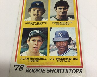 Vintage 1978 Topps Baseball Rookie Shortstops Mickey Klutts -  Hong Kong
