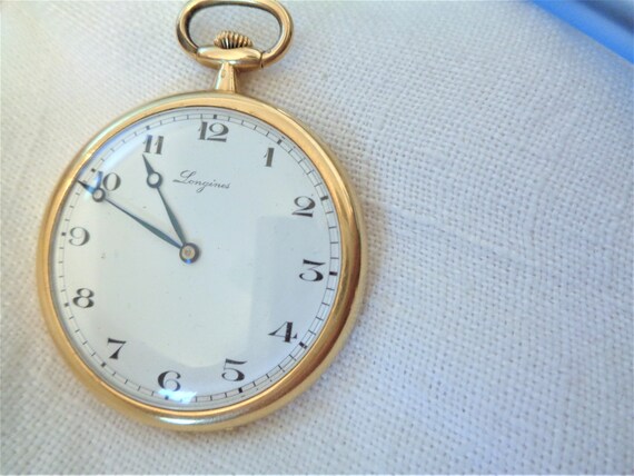 Reloj longines de bolsillo oro 18k sale