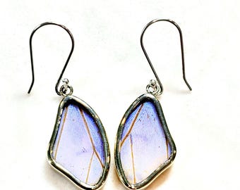 Butterfly Wings inside Sterling & glass shaped wing