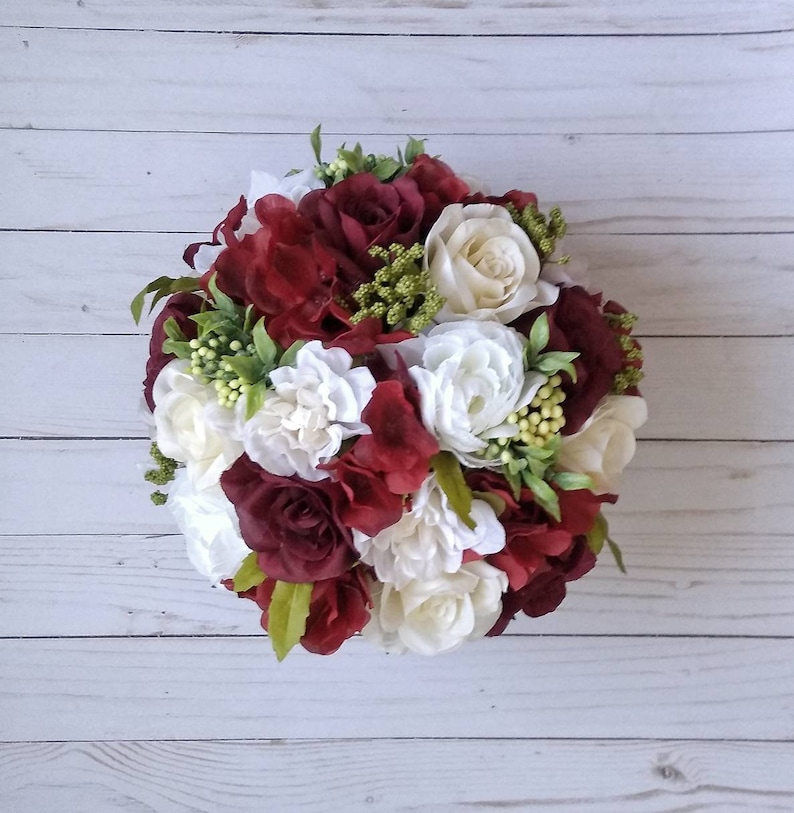 Wine Bridal Bouquet Merlot Wedding Colors Wedding Bouquet Burgundy And Ivory Fall Wedding Faux Flowers Maroon Bouquet Winter Wedding Weddings Bouquets Corsages Valresa Com