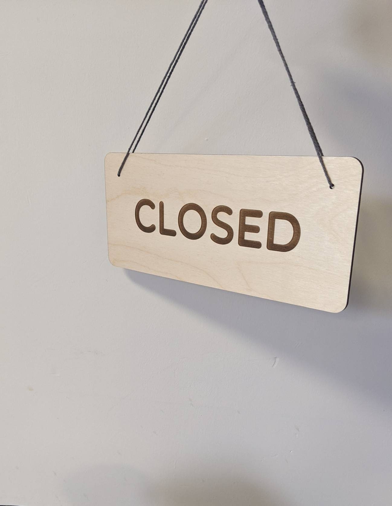 Customisable OPEN / CLOSED Door Sign / Custom Option / Wooden - Etsy UK