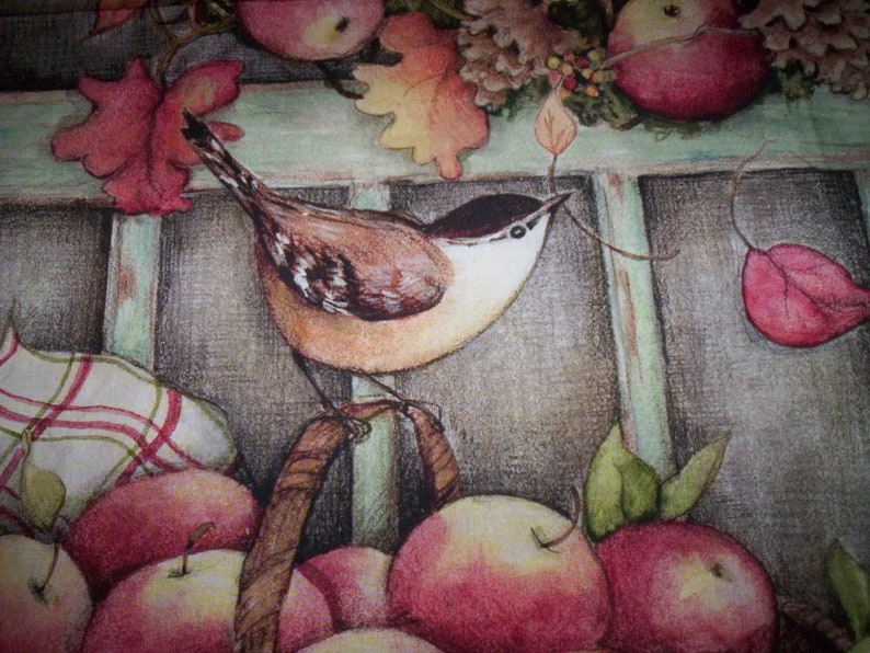 1 Panel Screen Door Cotton Fabric Susan Winget Springs Etsy