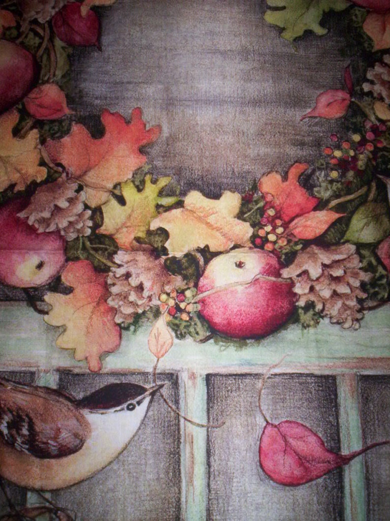 1 Panel Screen Door Cotton Fabric Susan Winget Springs Etsy