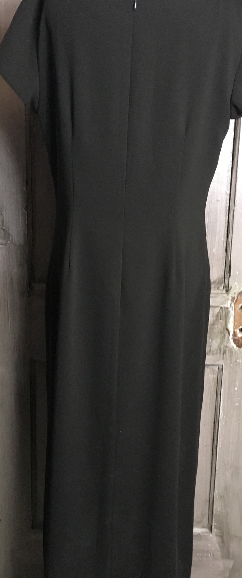 Vintage 90/'s Maxi-Dress in Black by Harold/'s
