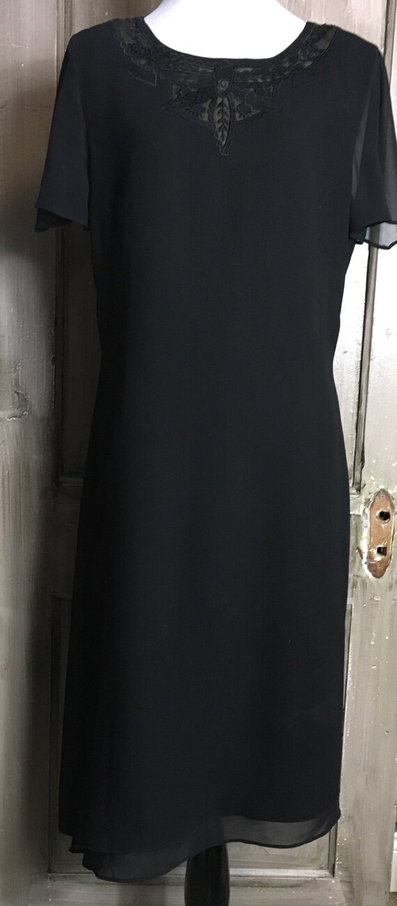 donna morgan black dress