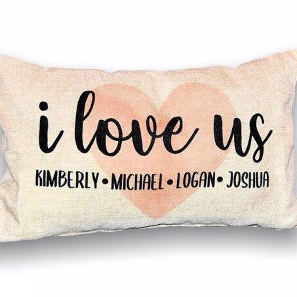I Love Us Pillow Etsy