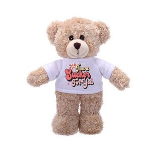 Valentine&#39;s Day Gift for Her, Valentine&#39;s Day Gift for Him, Teddy Bear for Valentine&#39;s Day, Custom Teddy Bear Gift, Custom Text Teddy Bear