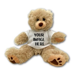 Vestiti per orsacchiotti di peluche, maglietta personalizzata per orsacchiotti di peluche, baby shower per orsacchiotti di peluche, regalo di peluche per lei, animale di peluche personalizzato