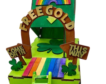 Catch a Leprechaun, Leprechaun Trap Craft Kit, St. Patricks Day Activities for Kids, DIY Craft Kit for Children, Spring Break Activities