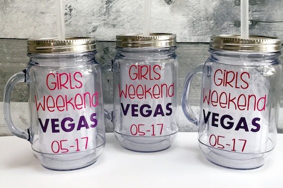 Country Chic Personalized Girls Boots and Booze Trip Mason Jar Glass Everything Better in a Mason Jar Add A Logo Bachelorette party