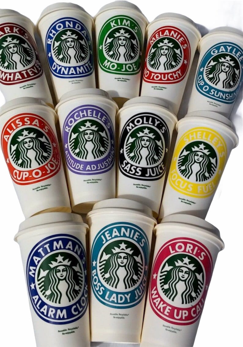 Personalized Starbucks Cup Gift for Women and Teens, Back to School Gifts for Teachers, Coffee Lover Gift, Custom Eco Friendly Coffee Mug