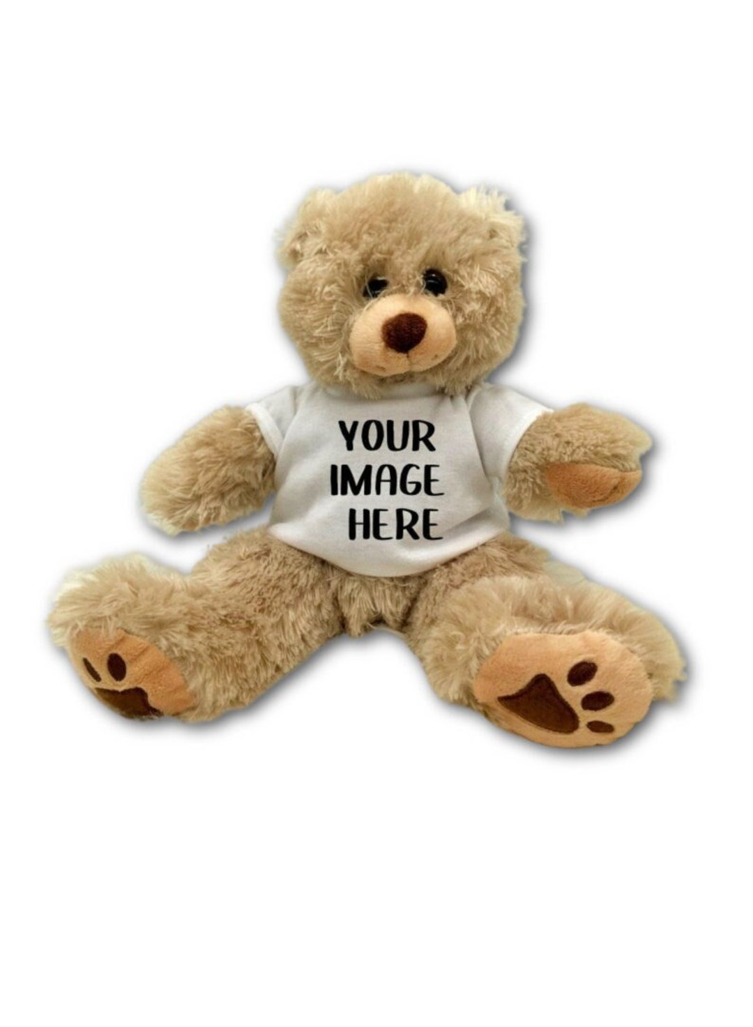 Oso de peluche con texto e imagen personalizados como regalo personalizado  para hombres y mujeres en el día de San Valentín/cumpleaños (10 pulgadas