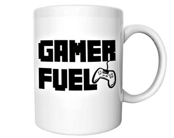Gamer Fuel Coffee Mug | Gift for Video Game Lover | Teen Boy Birthday Gift | Computer Game Mug | Dishwasher and Microwave Safe