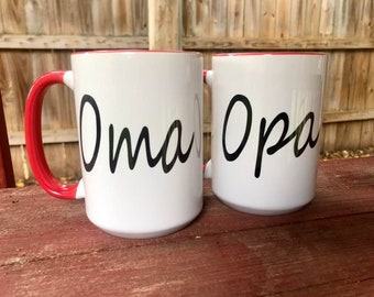Pregnancy Reveal Gift, Large Personalized Coffee Mugs