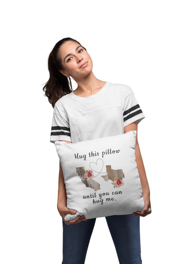 Military Deployment Pillow, Hug This Pillow, Long Distance