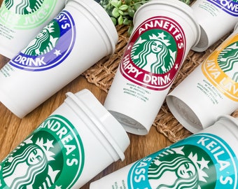 Personalized Starbucks Cup Gift for Women and Teens, Back to School Gifts for Teachers, Coffee Lover Gift, Custom Eco Friendly Coffee Mug