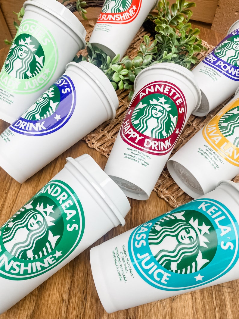 Personalized Starbucks Cup Gift for Women and Teens, Back to School Gifts for Teachers, Coffee Lover Gift, Custom Eco Friendly Coffee Mug image 1