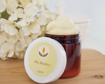 Sumptuous Hand and Body Butter, for intensive moisture, rich and creamy, nourishes dry, sensitive skin.  No harmfuls!