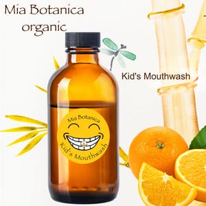 Kid&#39;s Mouthwash w. Hydroxyapatite, safest alternative to fluoride there is!  Address all of kids oral care needs Teeth, Breath, Gums Organic