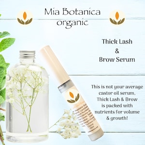 Organic Lash and Brow Thickening Serum, Herbal Complex (10ml) Bild 2