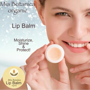 Organic Lip Balm – Moisturize dry, chapped lips with all natural food grade ingredients. Mia Botanica, Natural Ingredients imagen 3