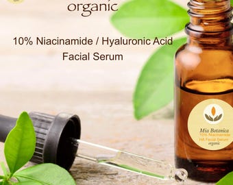 Organic 10% Niacinamide Hyaluronic Acid Facial Serum