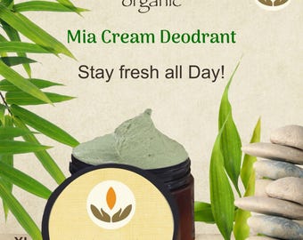 Organic Cream Deodorant, Mia Botanica, Extra-Strength (5.6oz)