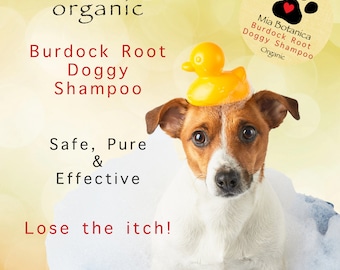 Organic Burdock Root Dog Shampoo – Itch Relief, Sensitive Skin