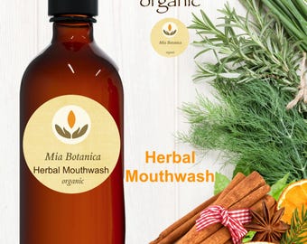 Organic Herbal Mouthwash: Cinnamon flavor with Probiotics!
