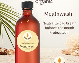 Organic Mouthwash with Oregano Oil and Probiotics