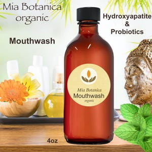 Organic Mouthwash, w/Oregano Oil & Hydroxyapatite - A fantastic alternative to conventional mouthwash with Acacia! No Fluoride or other bads