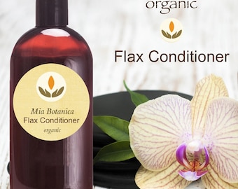 Organic Flax Hair Conditioner, Marshmallow Root, Herb-Infused Oils