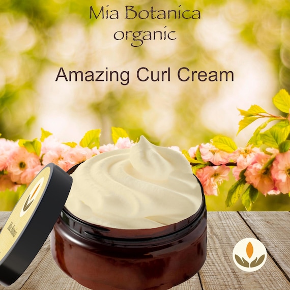 Organic Curl Cream, Mia Botanica, Deep Conditioner, Anti-Frizz