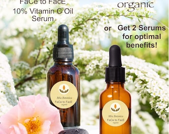 FaCe to FacE 10% Vitamin C & E Oil Serum - Finally, a nourishing Vitamin C Serum with occlusives, made to be gentler than the alternatives