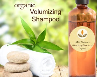 Mia Botanica Organic Volumizing Shampoo, cleanses, clarifies to lift hair from the root, giving more volume and fuller hair. pH Balanced