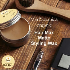 Hair Max, Matte Styling Wax with Clays for maximum, matte styling, hold and texture.