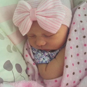 Baby girl hats with bows 2025