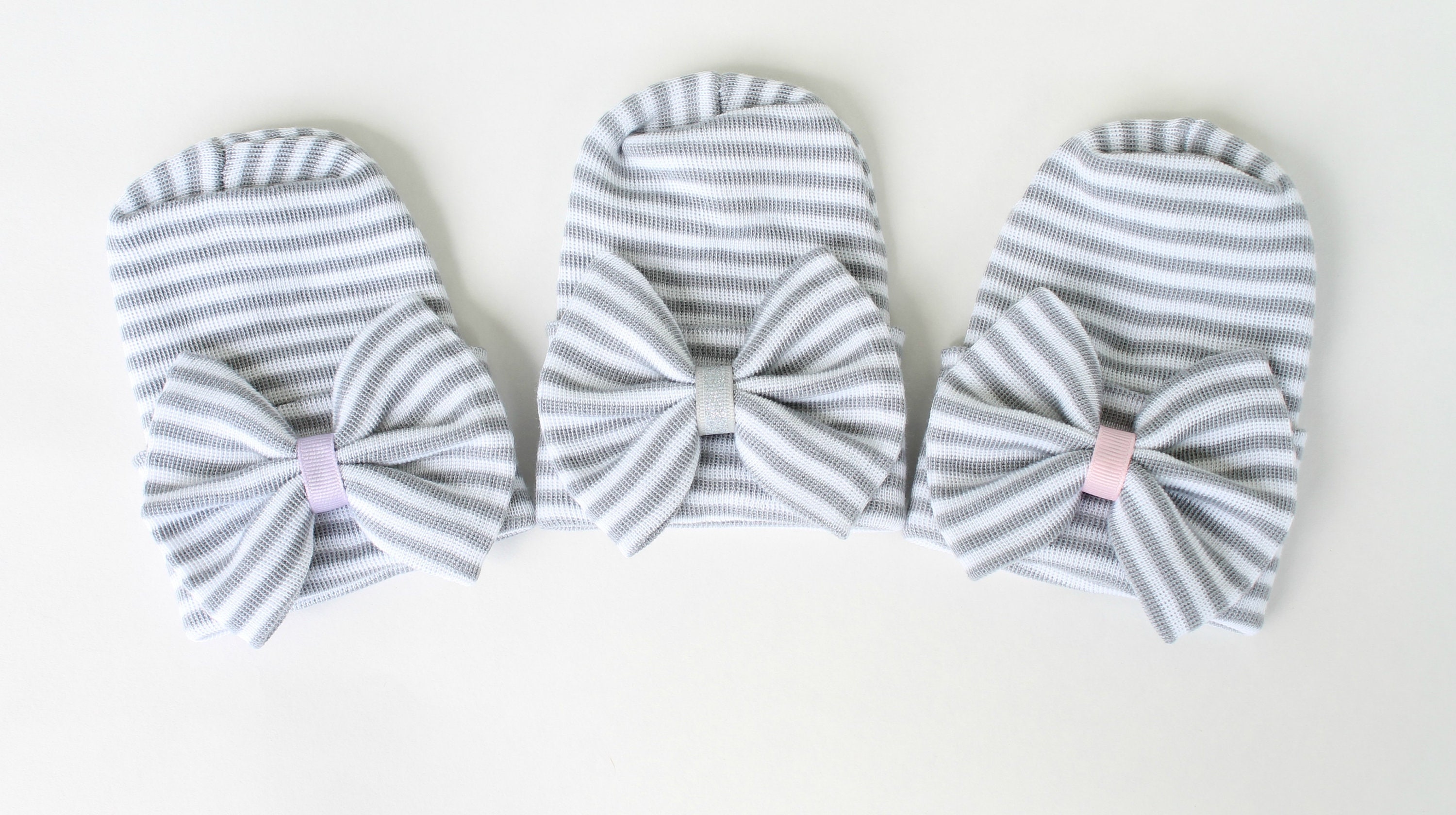 Gray hospital hat, baby girl hat, CHOOSE HAT, newborn hat, infant gir…