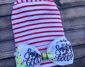 Newborn hospital hat, Christmas baby hat, Christmas hospital hat, santa baby hat, baby holiday hat, red green baby hat, hospital hat