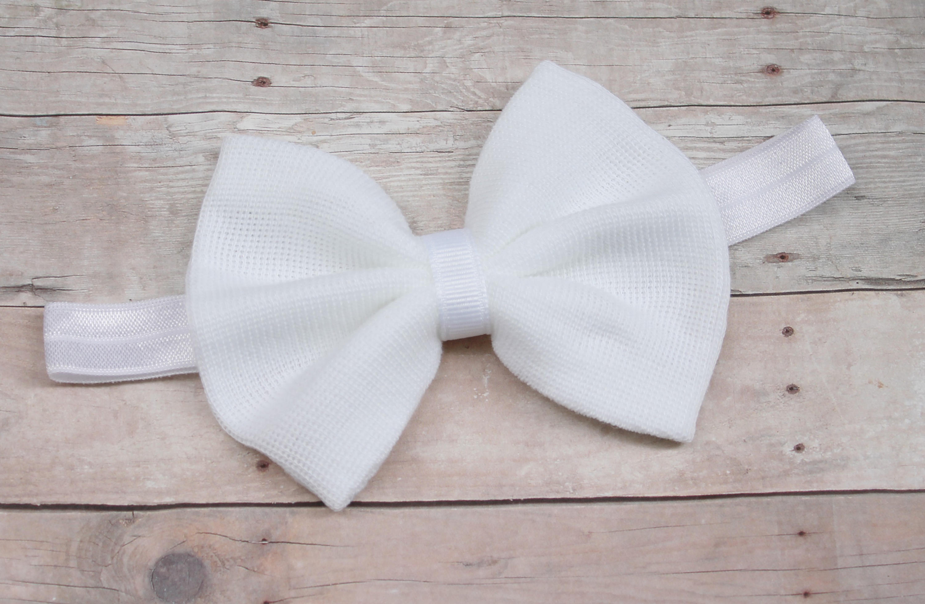 White baby headband newborn headband infant headband Etsy