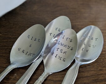 Memaw Gramma Oma/'s Coffee Spoon Mimi/'s Hand Stamped Teaspoon The ORIGINAL Hand Stamped Vintage Coffee Spoons\u2122 Gift for Nana Nonna Ma