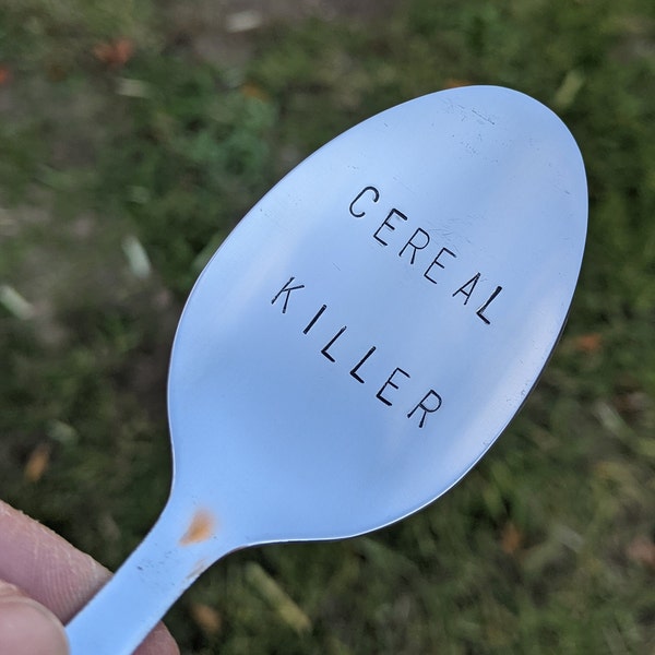 Cereal Killer Stamped Spoon