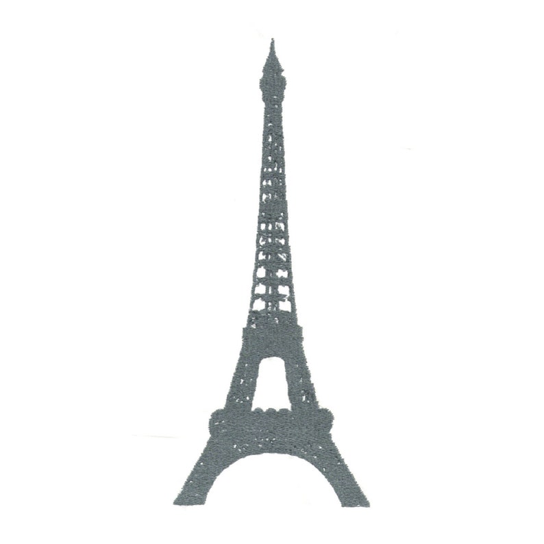 Paris eiffel tower embroidery design machine embroidery  etsy