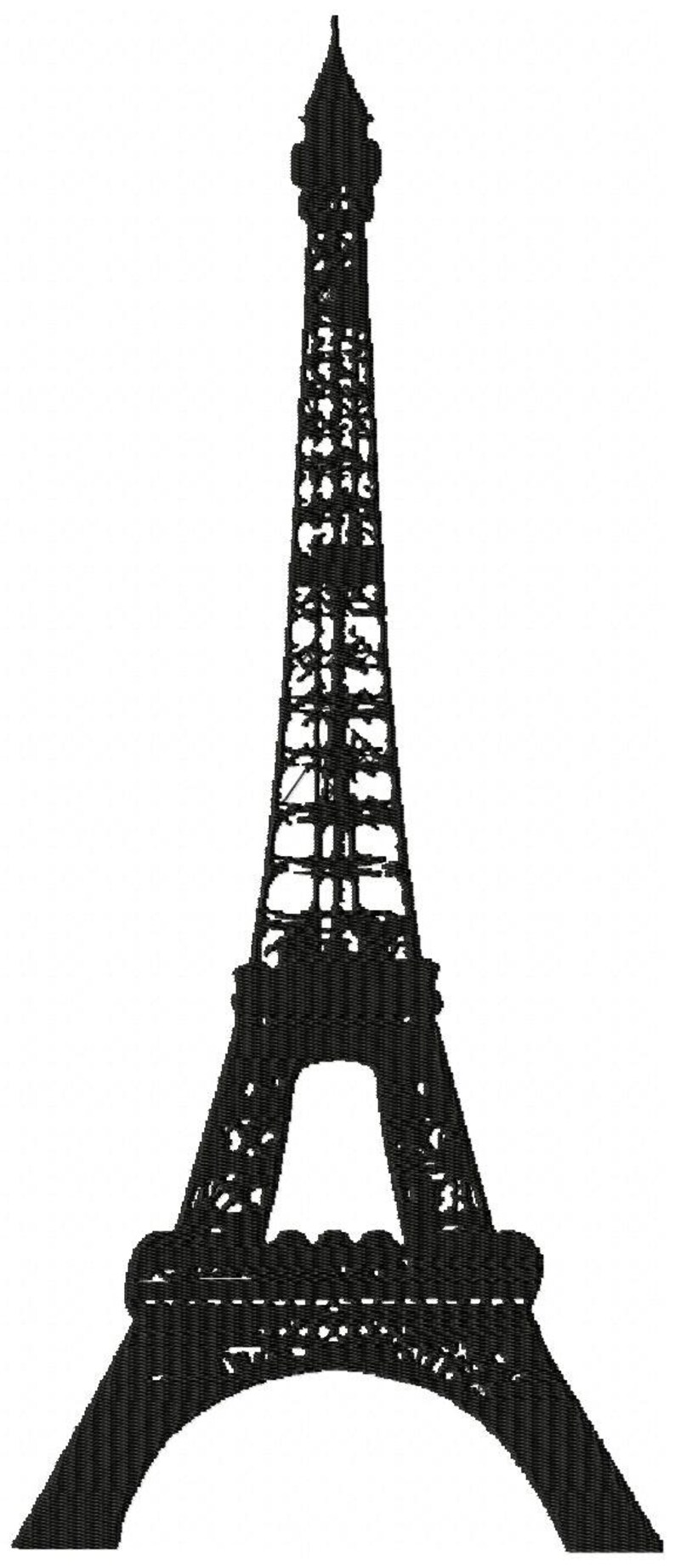 Paris eiffel tower embroidery design machine embroidery  etsy