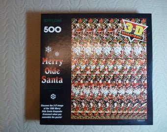 Springbok 500 Piece 3D Puzzle - "Merry Olde Santa"