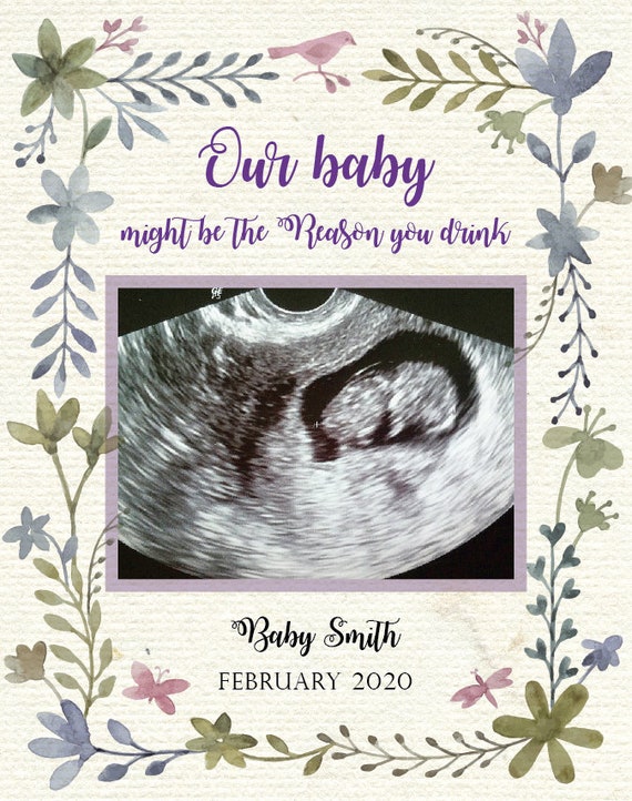 Custom Ultrasound Photo Pregnancy Announcement Funny - Etsy