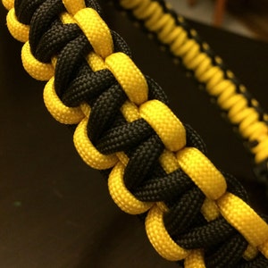Cobra Knot Paracord Dog Collar - New Vibrant Colors to choose from