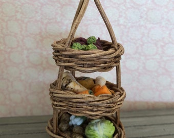 Miniature Dollhouse Vegetables, Miniature Kitchen, Miniature Chef, Dollhouse Kitchen