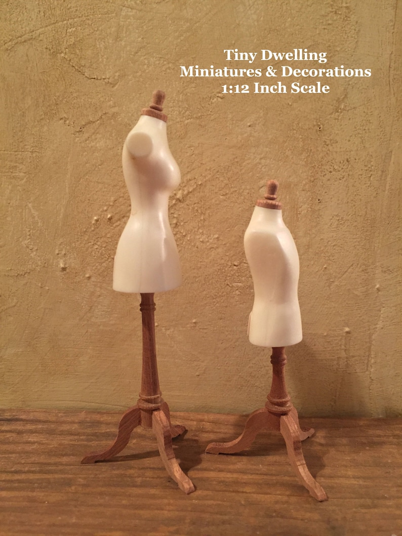 Miniature Dress Form Dollhouse Mannequin Miniature Boudoir Etsy